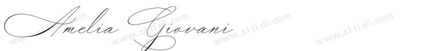 Amelia Giovani字体转换